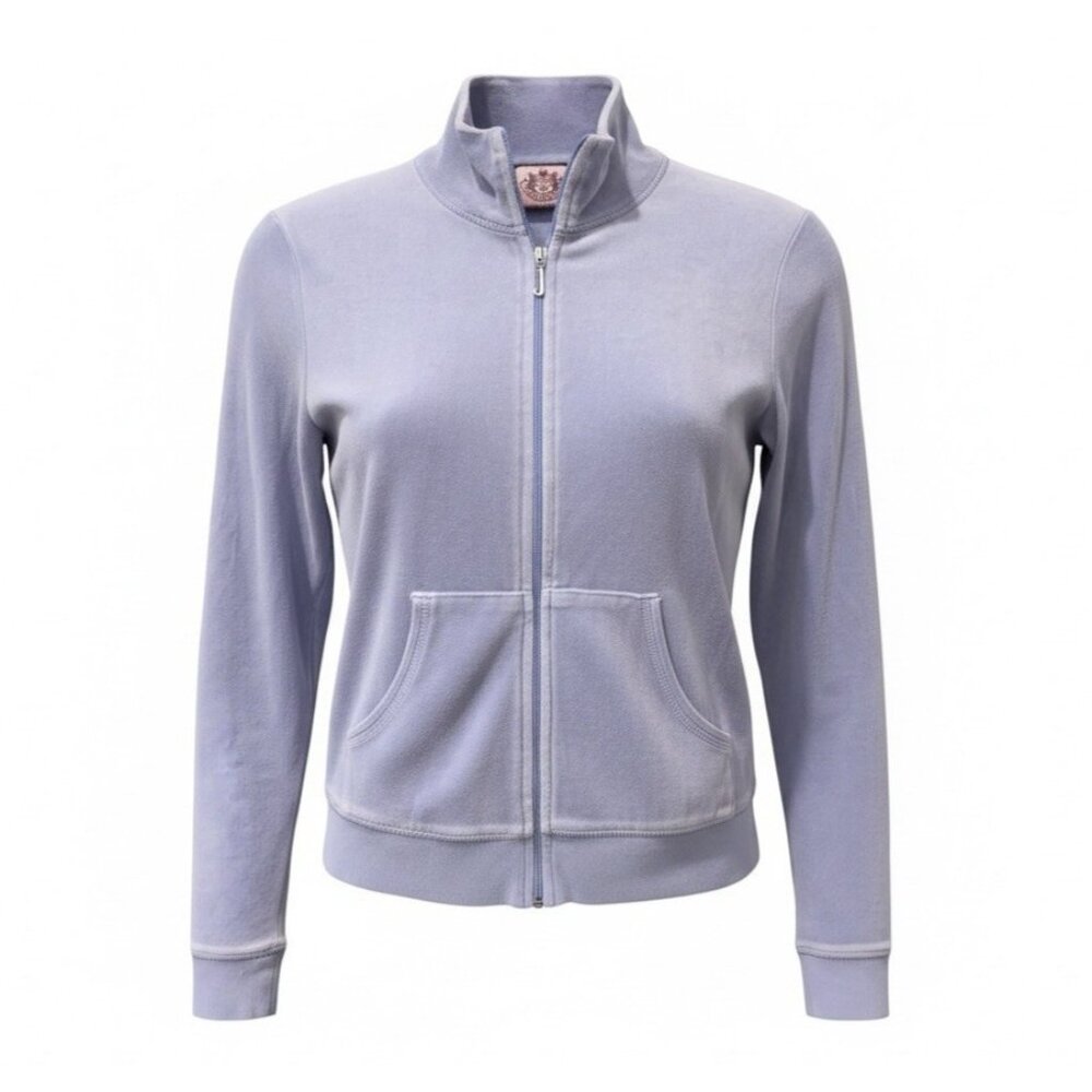 Juicy Couture Splendor Velour Zip Track Jacket Purple Lilac Lavender Y2K Girls M